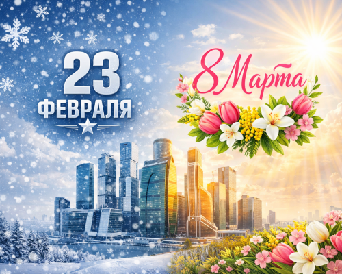 Специальное предложение Празднуйте День Защитника Отечества и День 8 Марта в гостинице АО РСВО!